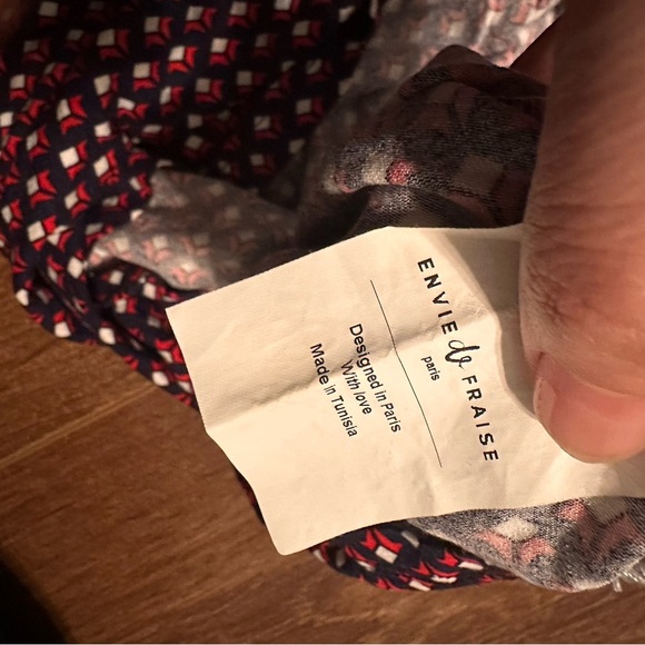 Maternity Wear En Vie de Fraise Paris printed dress with tie waist - Picture 8 of 10